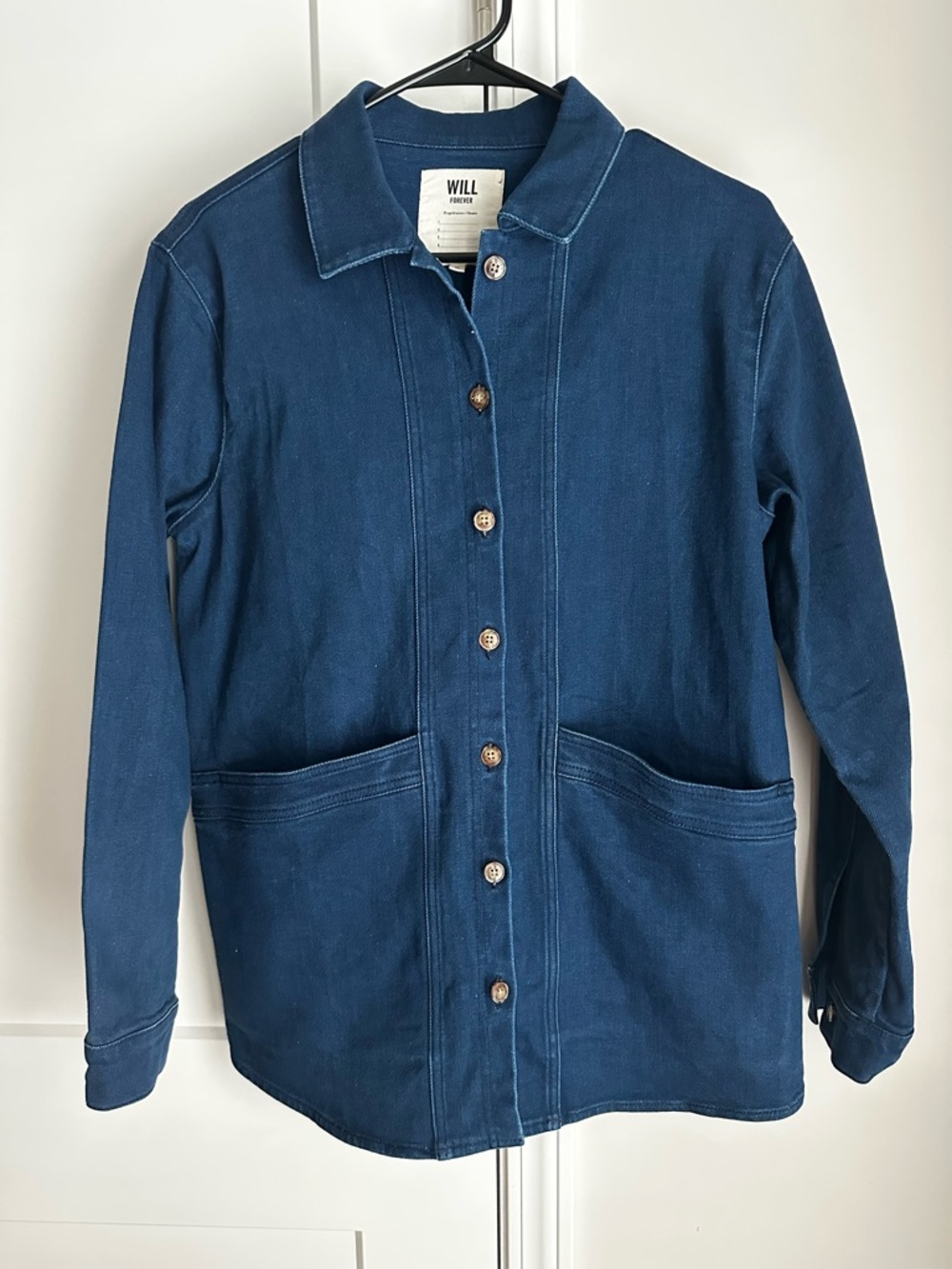 SÉZANE Will Forever Denim Indigo Jacket Women’s Oversized Size (M) - Picture 3 of 9